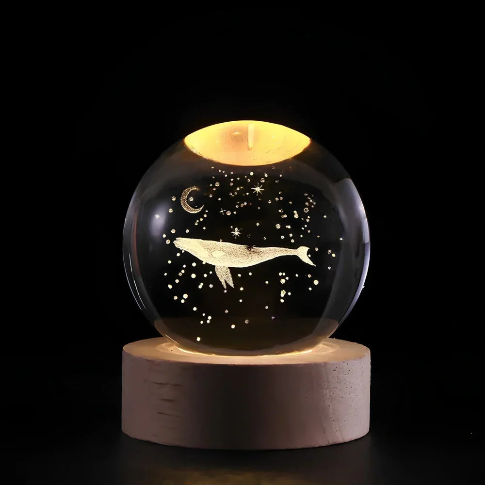Cosmic Crystal Ball Lamp Magical LED Home Décor