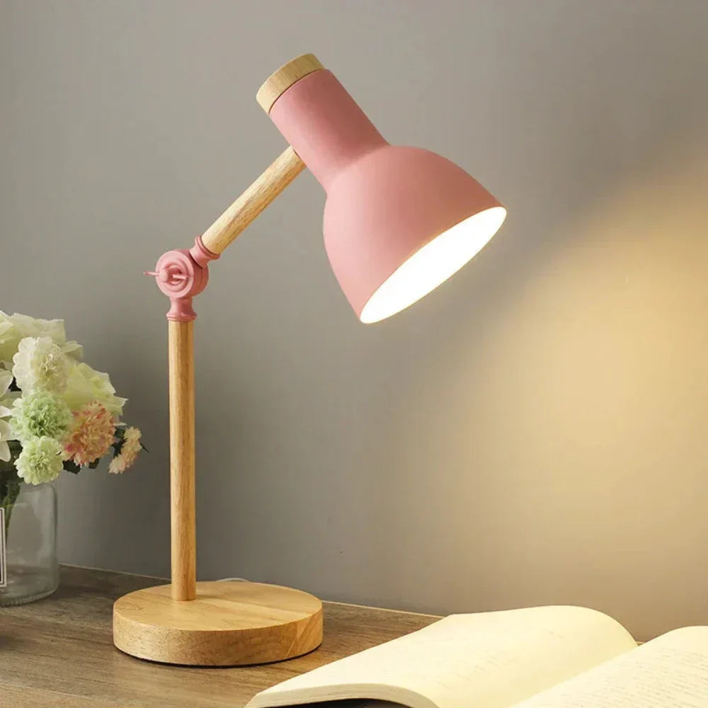 Modern Nordic Adjustable Swing Arm Desk Lamp Compact Reading Light