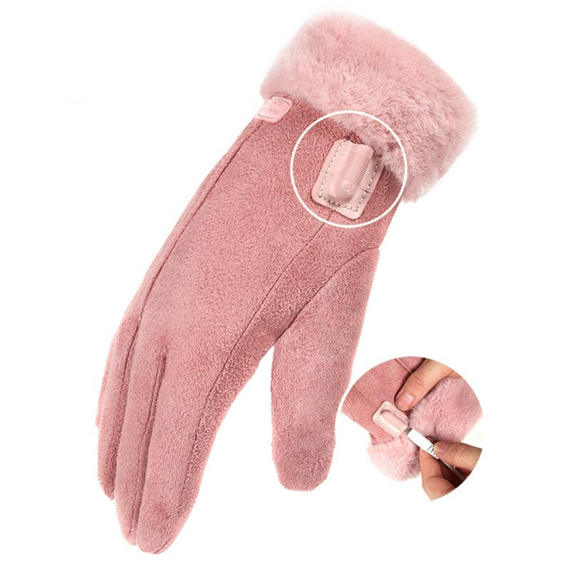 Women’s Rechargeable Heated Gloves Fast Warm-Up & All-Day Heat