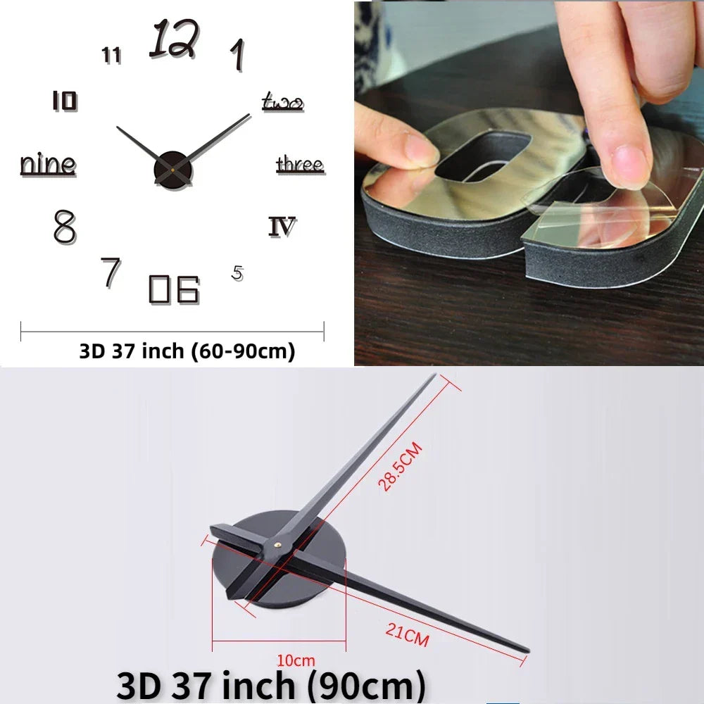 Modern Silent Home Wall Clock Decorative Design