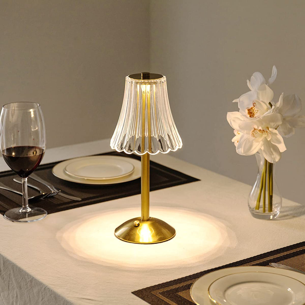 Crystal Table Lamp Decorative Golden Light for Modern Interiors