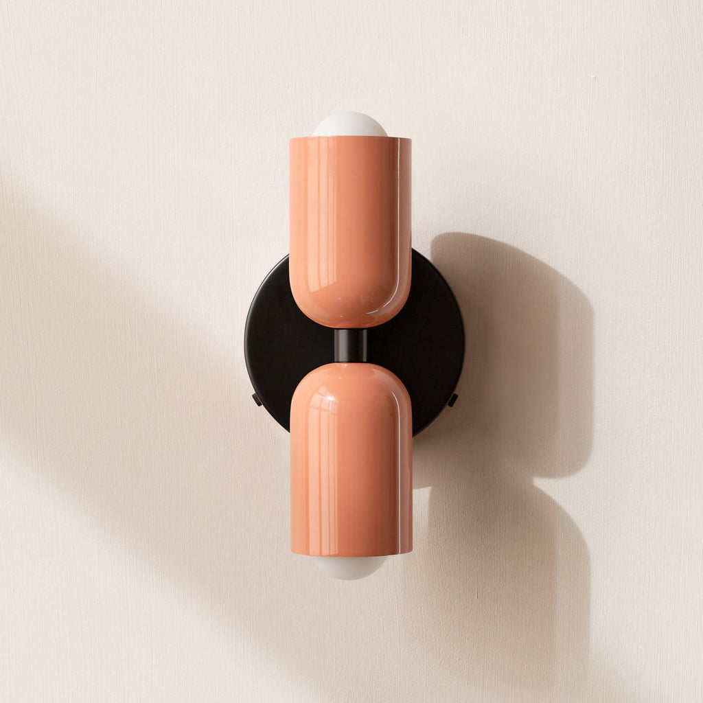 Wall Sconce Lighting with Adjustable Double Heads and Vintage Design