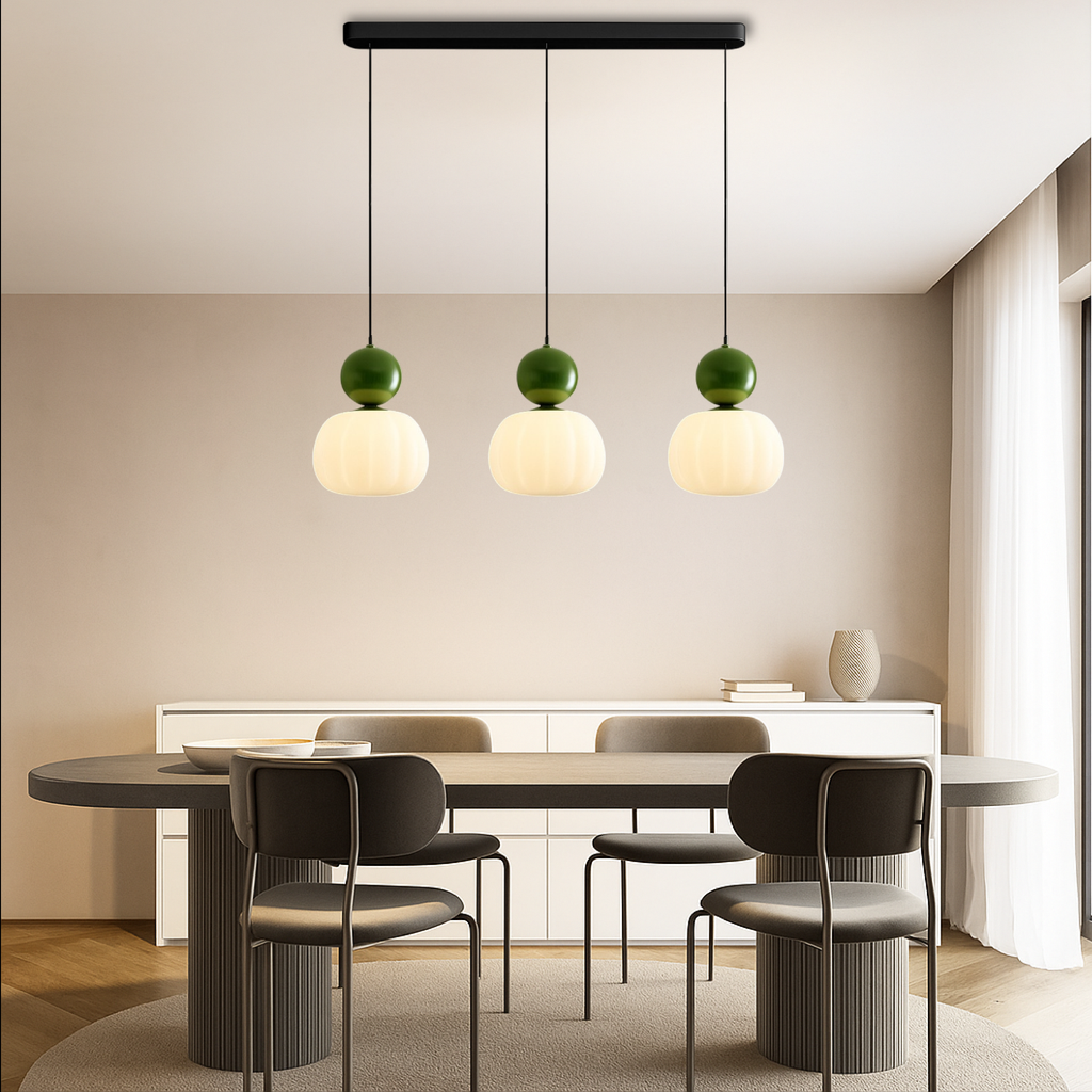 Ceiling Light Modern Pendant Hanging with Translucent Shade and Spherical Accent Diffused Lighting