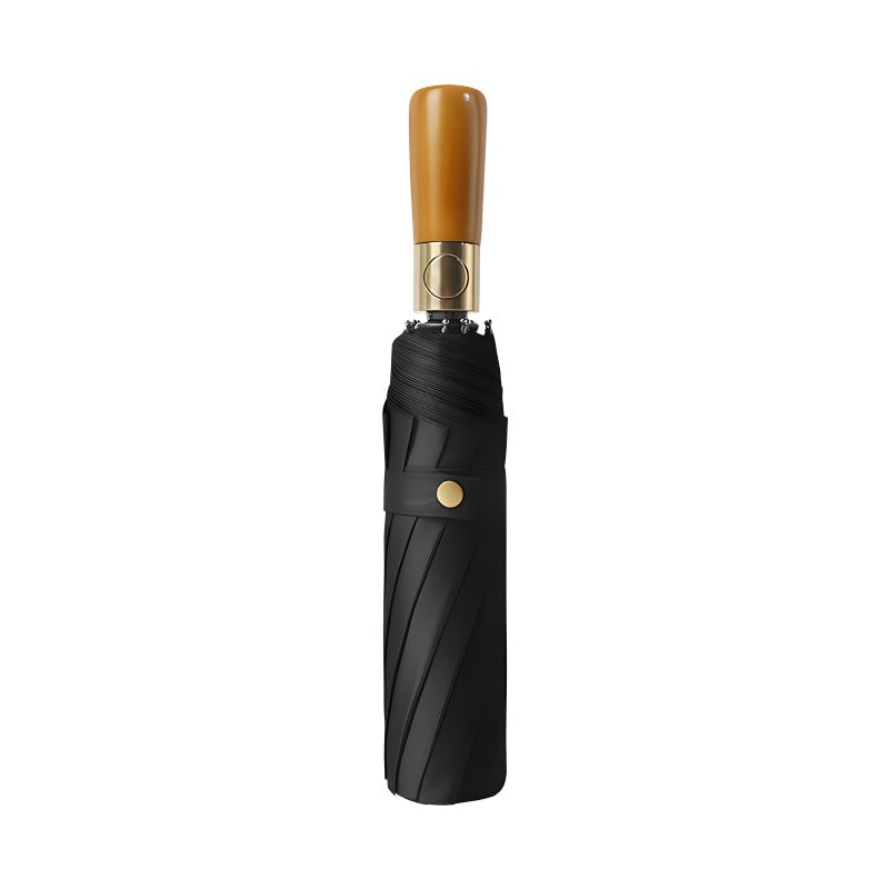 Repel Windproof Travel Umbrella with Wooden Handle and Automatic Folding