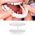 Snap on Cosmetic Dental Veneers Temporary Tooth Covers Upper Lower Set Instant Smile