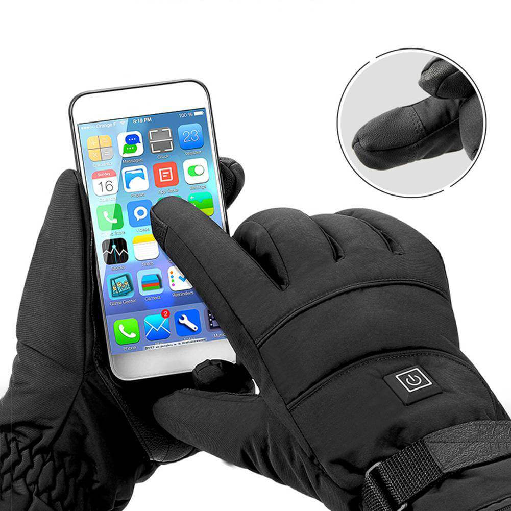 Rechargeable Heated Outdoor Gloves Waterproof Thermal Hand Warmers